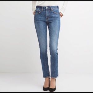 gap high rise slim straight